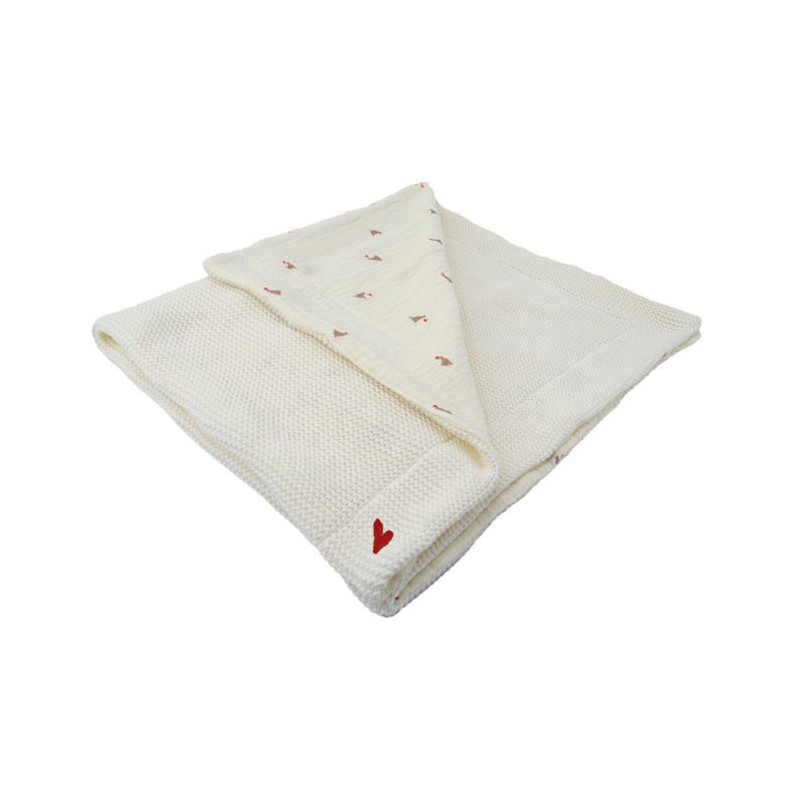 Double-sided blanket - DOMIVA - Maternity Love - 75 x 100 cm - Chunky