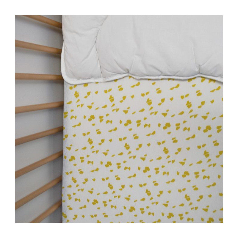 Jersey fitted sheet - DOMIVA - Savannah - 60 x 120 cm - Stretch cotton