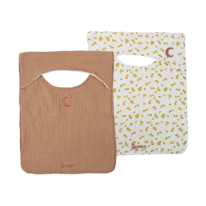 Pack of 2 bibs - DOMIVA - Savannah - American neckline - Soft and abso