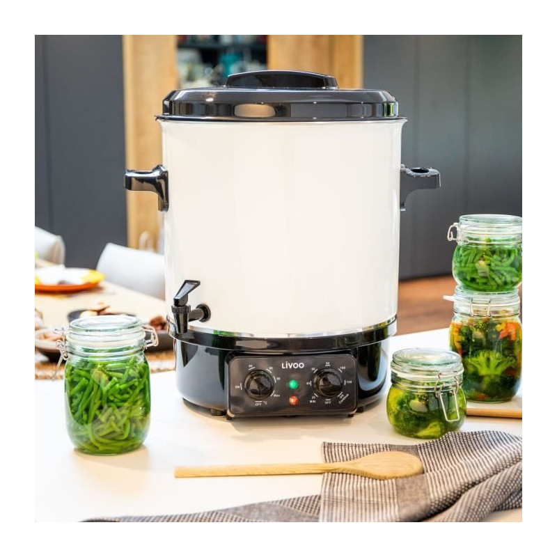 Electric jar sterilizer - LIVOO - DOM334 - 1800W - 27L - Ø35 cm - Adj
