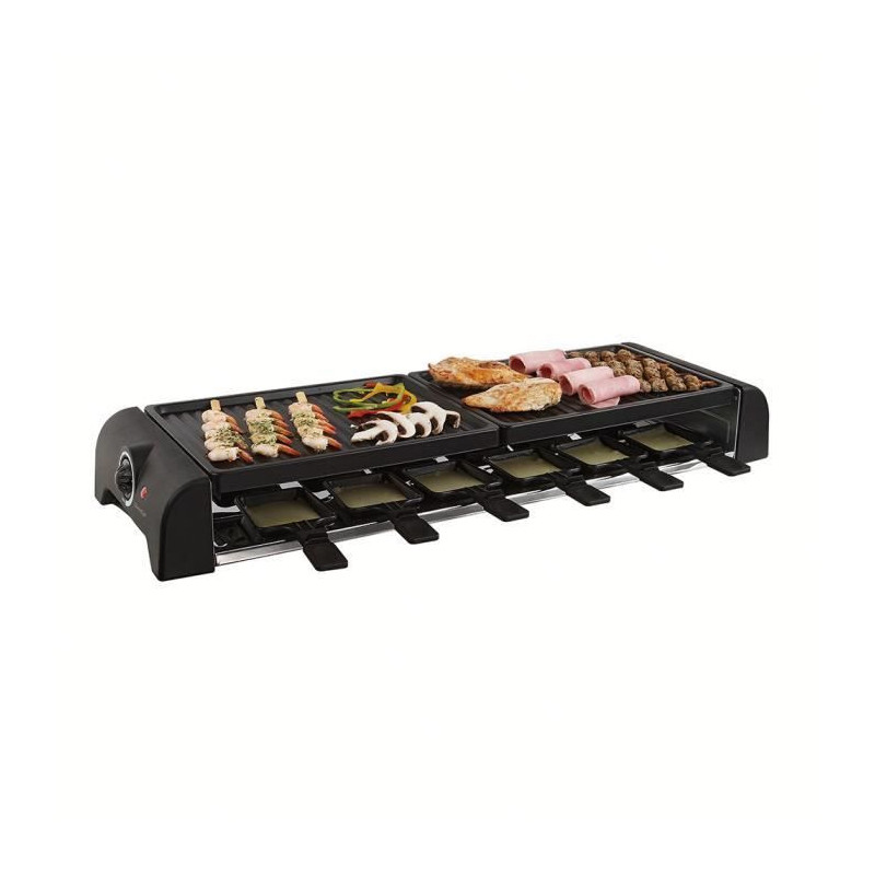 LIVOO DOC185 Raclette set 12 people - Black