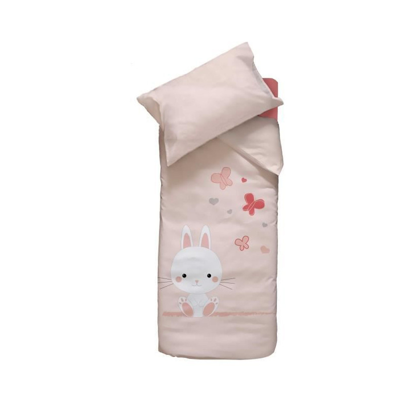 DOMIVA Duvet cover + pillowcase Lapinou - 100x140 cm + 40x60 cm