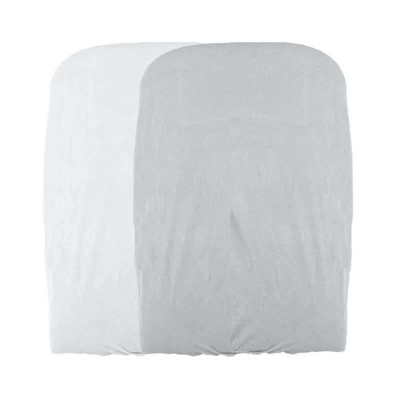 DOMIVA Set of 2 changing mat covers - White / Pearl