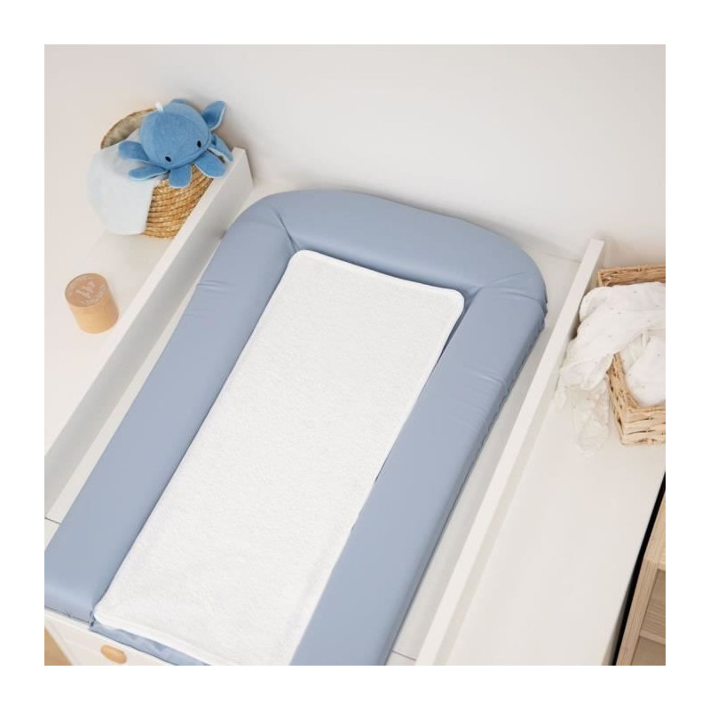 PVC changing mat with 2 removable sponges/comfort 42x70 cm blueberry