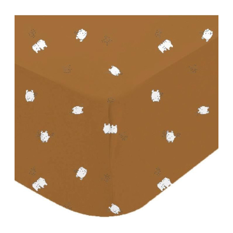Fitted sheet - DOMIVA - BOUBOU - Jersey - Printed - 60 x 120 cm