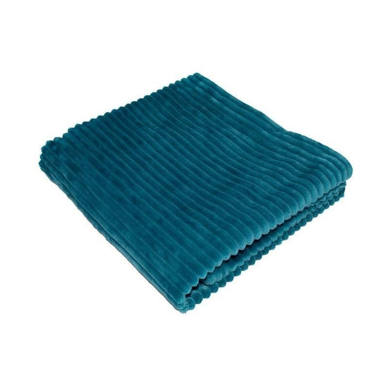 Boudoir blanket - DOMIVA - Peacock - 75 x 100 cm - Corduroy, soft and