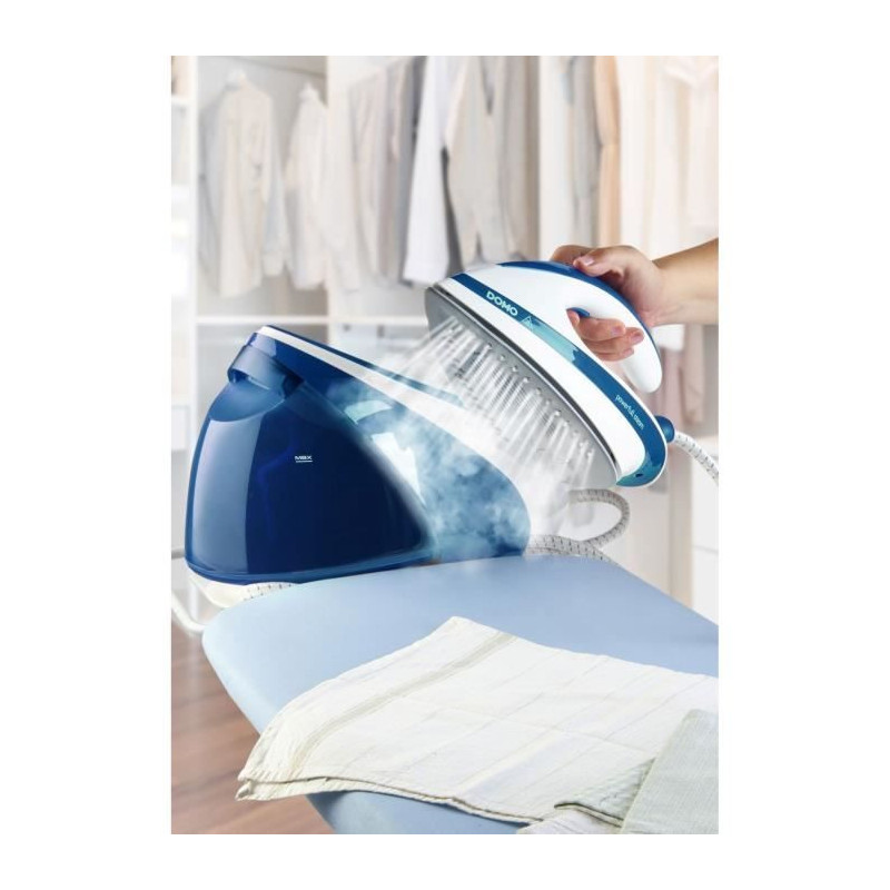Domo do1022S iron with steam generator - 160g/min - 7.5bar - 450g stea