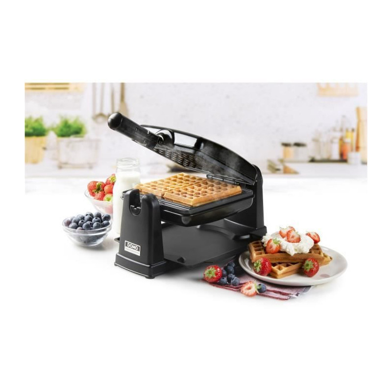 Domo rotary waffle iron - DO9224W - Rotary at 180 ° - Anti -adhesive