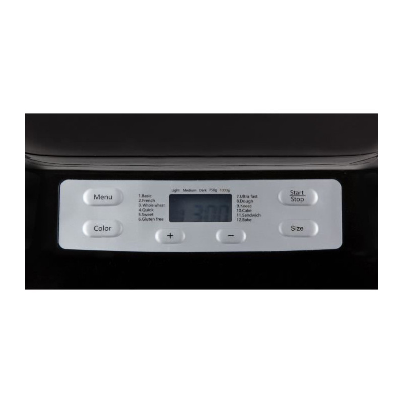 DOMO - Automatic bread maker - B3974 - 12 programs - Timer programmabl
