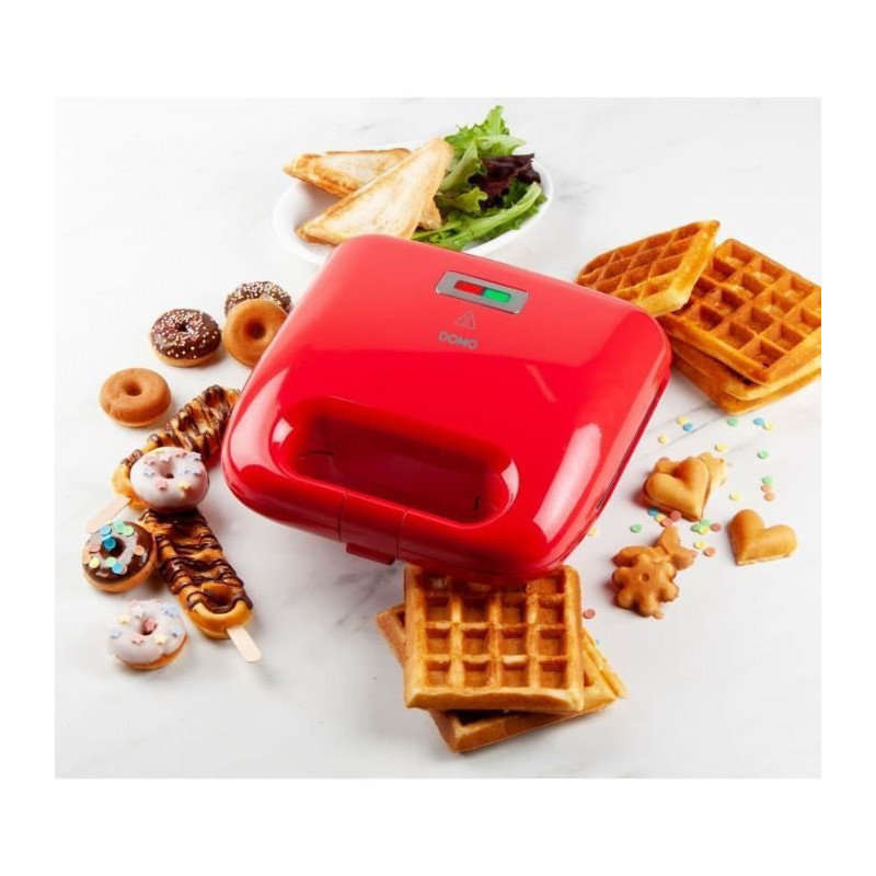 DOMO - DO9242W - Sandwich maker - 5 in 1 - 5 sets of interchangeable n