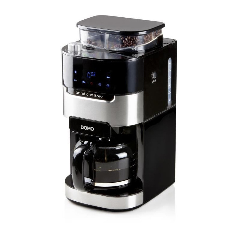 DOMO DO721K - 1.5L coffee maker - 12 cups - LCD screen, touch buttons