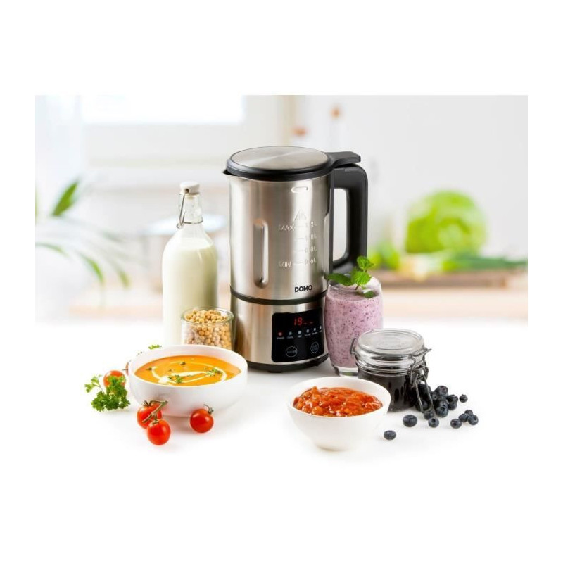 Domo heating blender - 6 programs - stainless steel