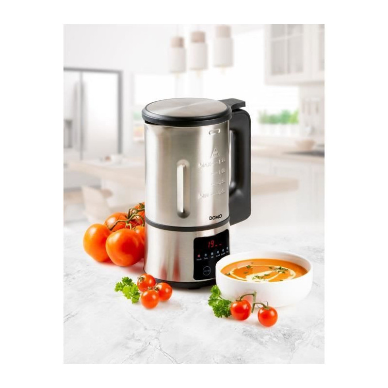 Domo heating blender - 6 programs - stainless steel