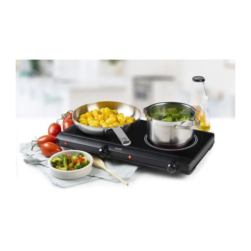 Hob - DOMO - 2 burners - 50.2 x 29.4 x 6.7 cm - DO339KP