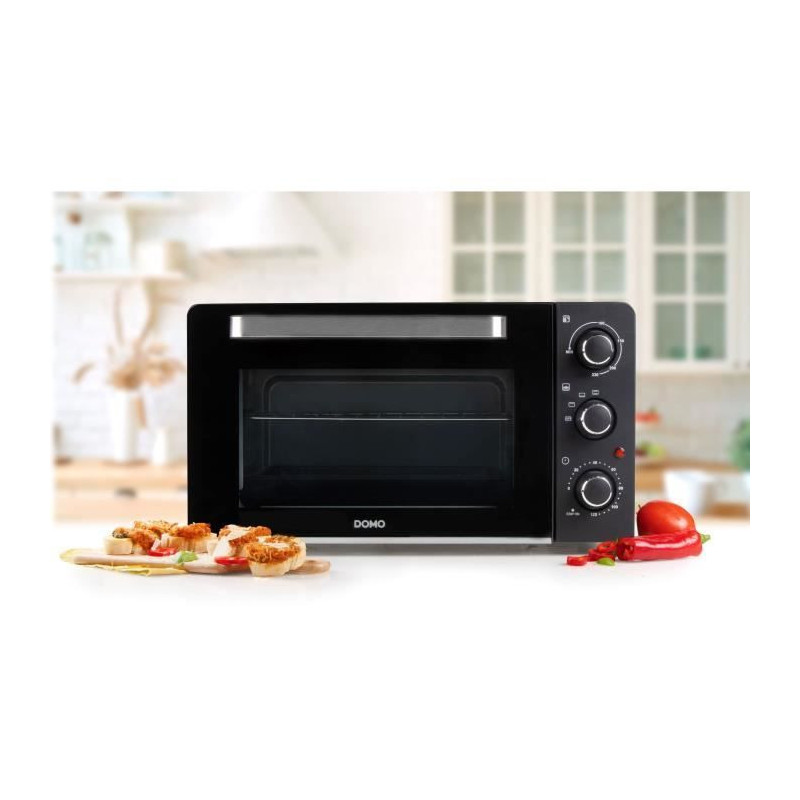 DOMO DO1107GO mini bake and snack oven - 28 L - black - 1500watt -