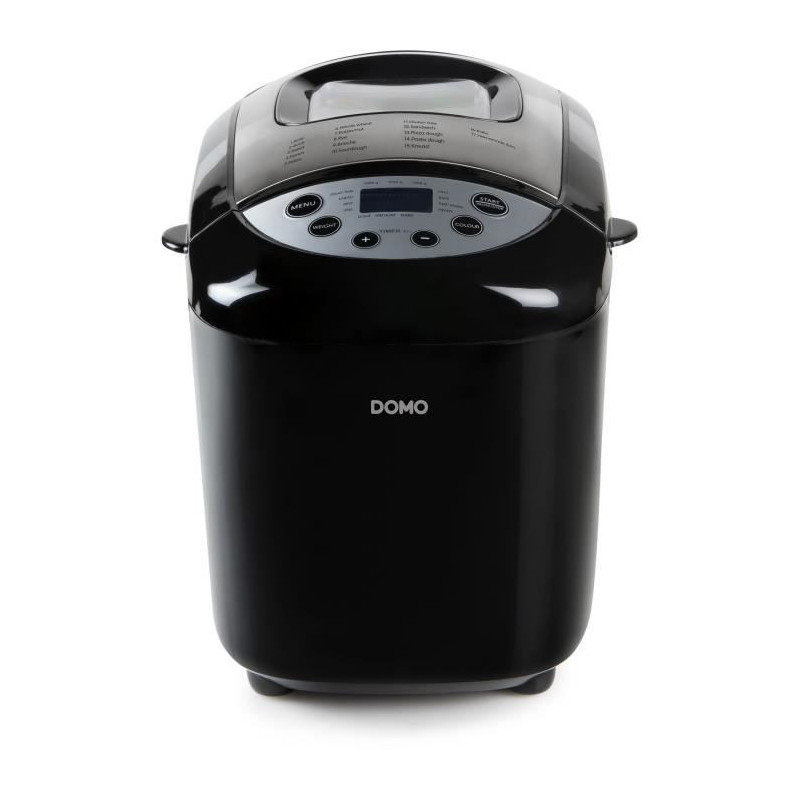 XL automatic bread machine - DOMO - B3977 - 850 W - 17 programs - LCD