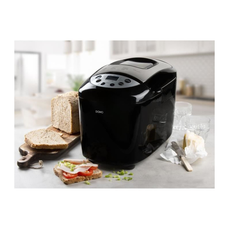 XL automatic bread machine - DOMO - B3977 - 850 W - 17 programs - LCD