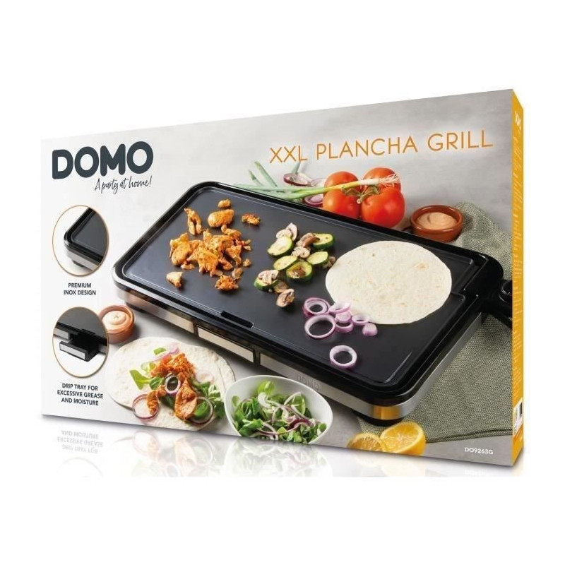 Plancha Grill - DOMO - DO9263G - XXL surface 55 x 30.5 cm
