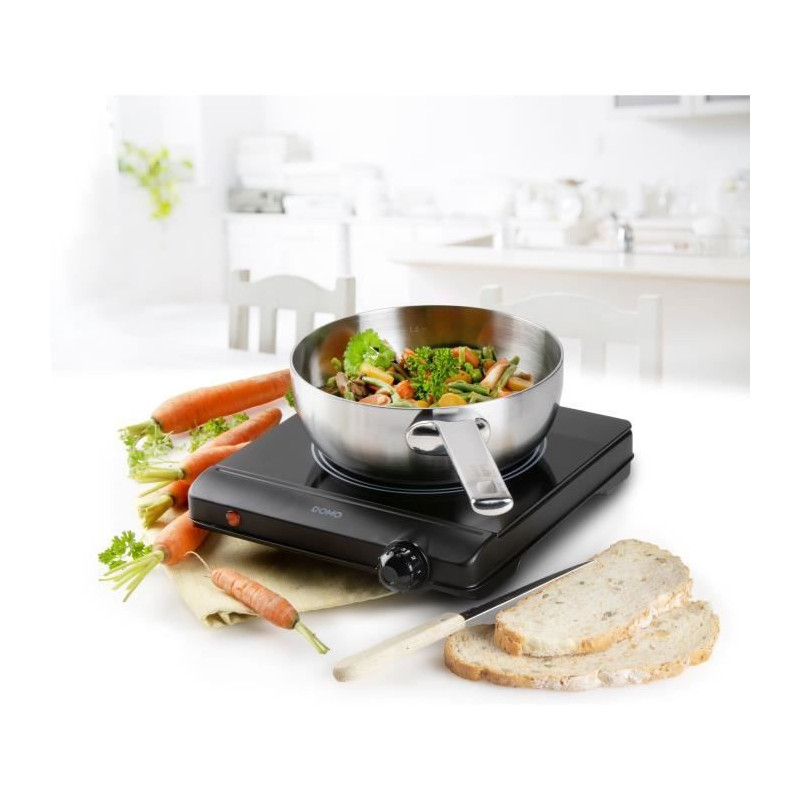 Ceramic hob - DOMO - 1 burner - 25.3 x 28.7 x 7 cm - DO30111KP