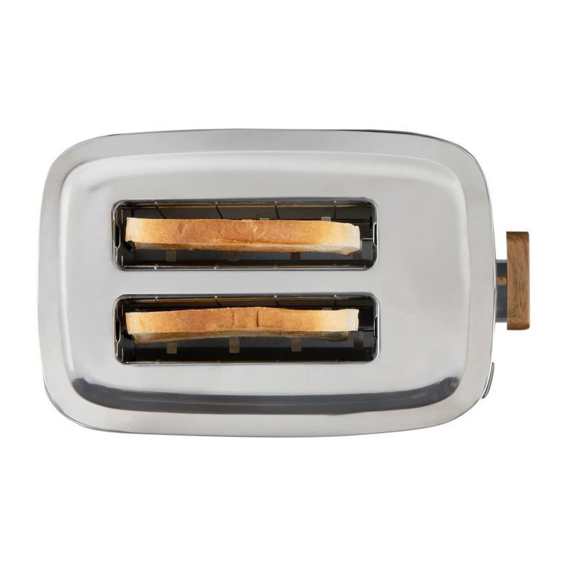 Electric toaster - DOMO - DO965T - 1000 W - 2 slots - Black