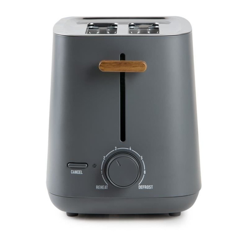 Electric toaster - DOMO - DO965T - 1000 W - 2 slots - Black