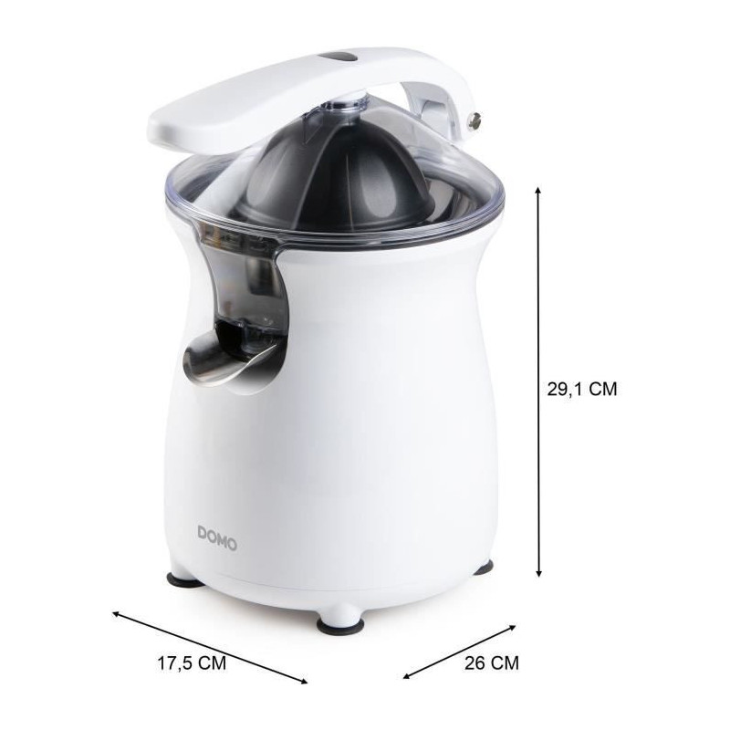 Citrus press with lever - DOMO - DO9269J - 160 W - 460 ml - White
