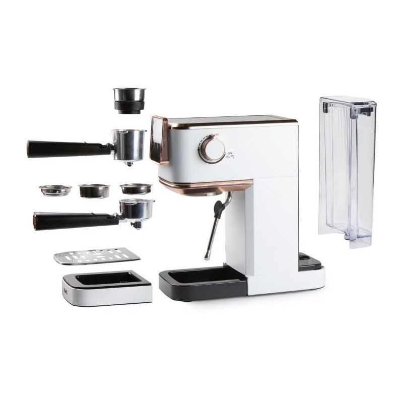 3-in-1 espresso machine - DOMO - DO746K - 1350 W - 20 Bar - White / Pi