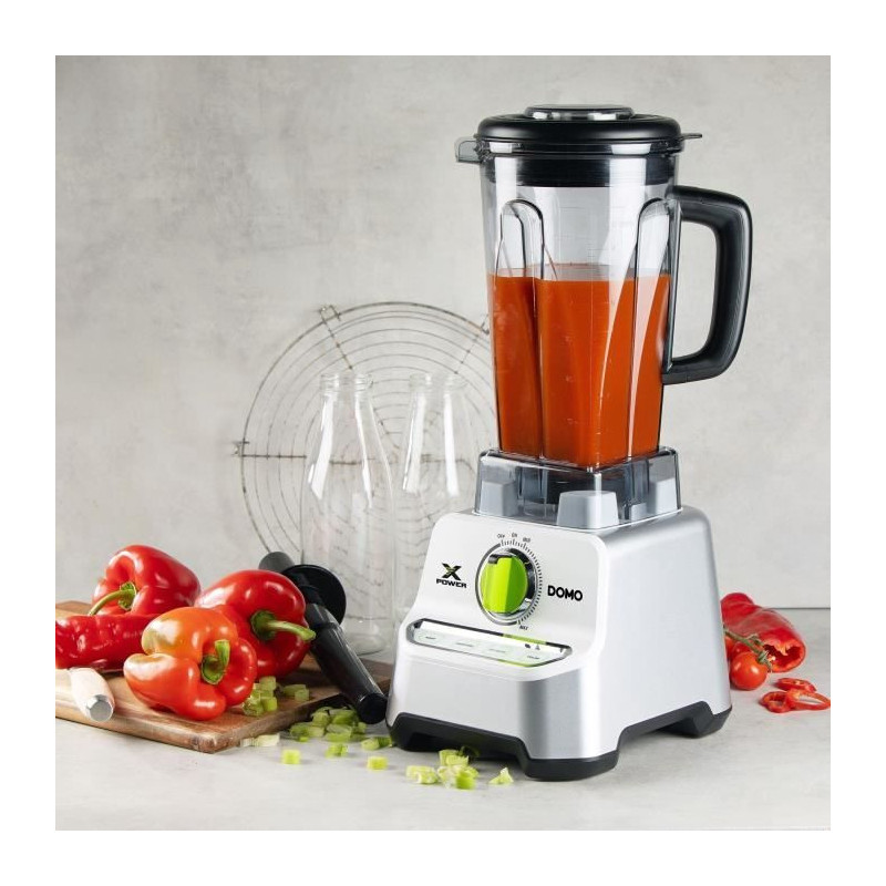 Blender XPOWER - DOMO - DO747BL - 1500 W - 2 L - Gray