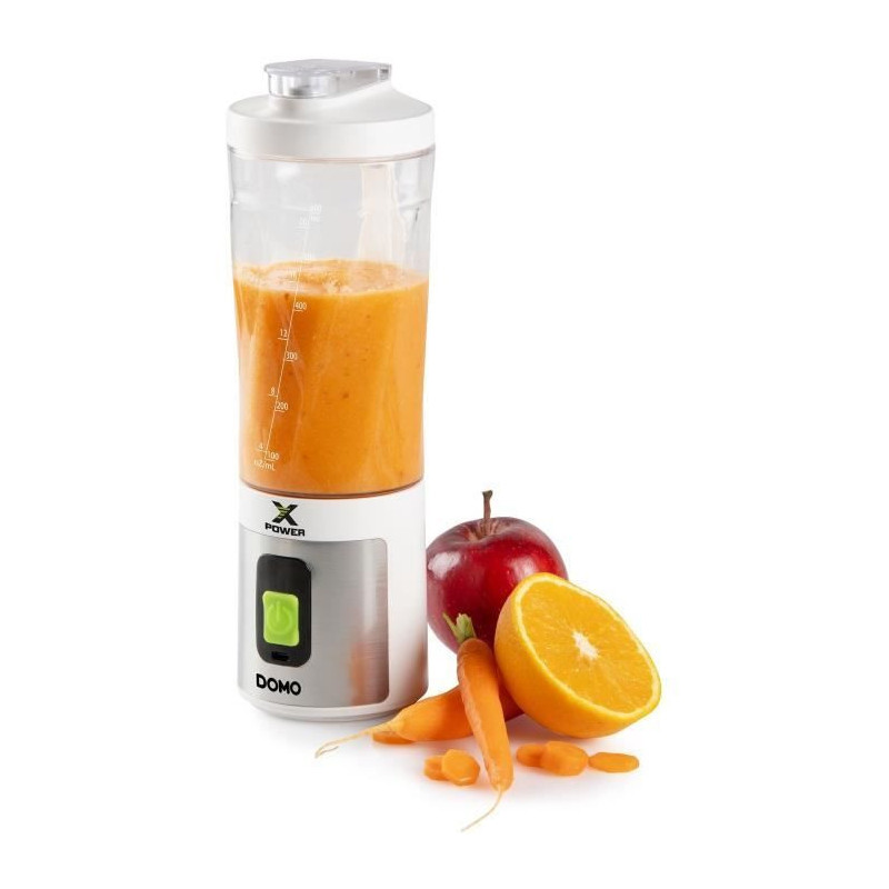 Cordless portable blender - DOMO - DO752BL - XPOWER - 120 W - 600 ml -