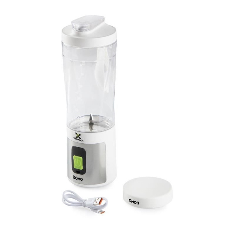 Cordless portable blender - DOMO - DO752BL - XPOWER - 120 W - 600 ml -