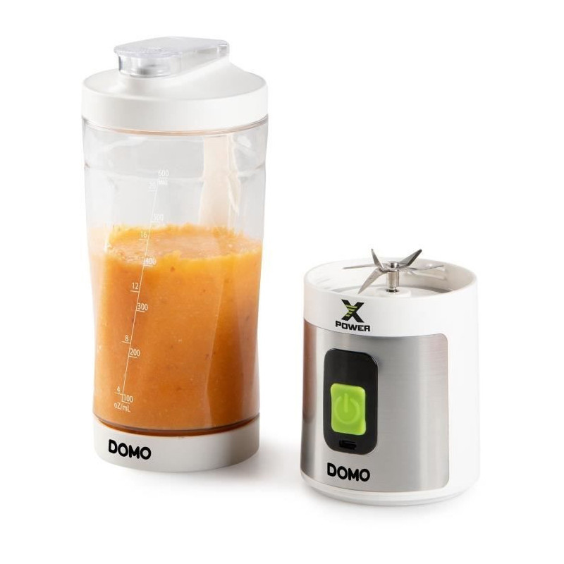 Cordless portable blender - DOMO - DO752BL - XPOWER - 120 W - 600 ml -