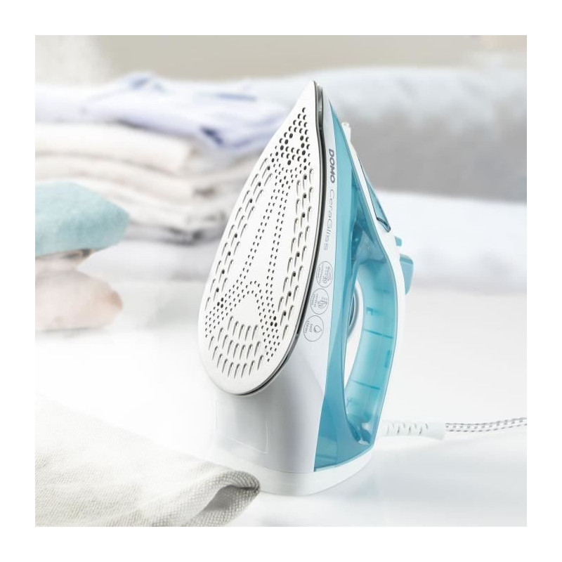 Steam iron - DOMO - DO7060S CeraGliss - 2400 W - 40 g/min - 320 ml - B