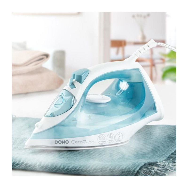 Steam iron - DOMO - DO7060S CeraGliss - 2400 W - 40 g/min - 320 ml - B