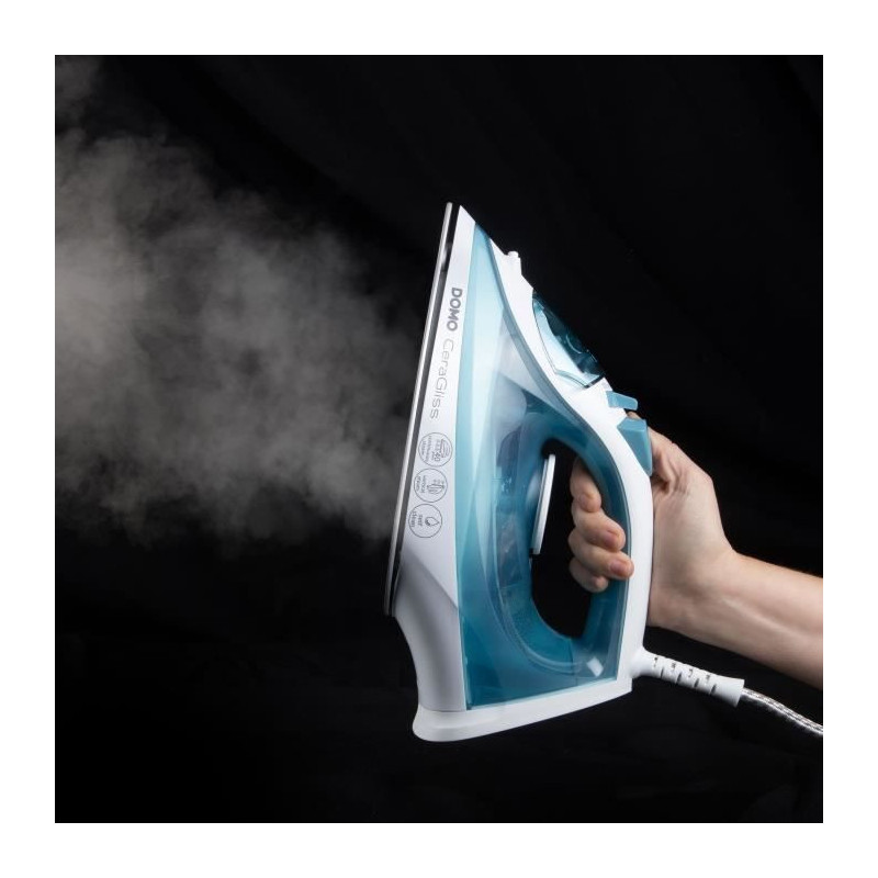 Steam iron - DOMO - DO7060S CeraGliss - 2400 W - 40 g/min - 320 ml - B