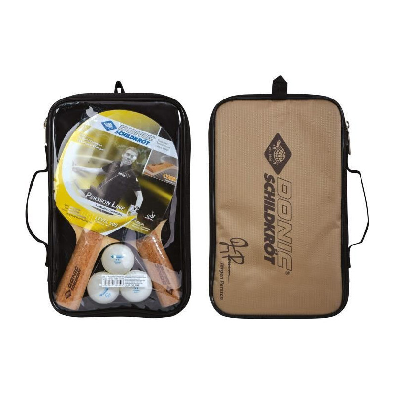 DONIC SCHILDKRÖT Persson 500 table tennis racket set - 3 Balls includ