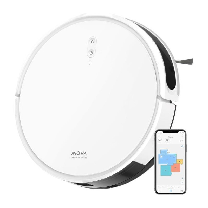 DREAME Mova M1 - 2 in 1 Robot Vacuum Cleaner - 4500Pa - Intelligent Na