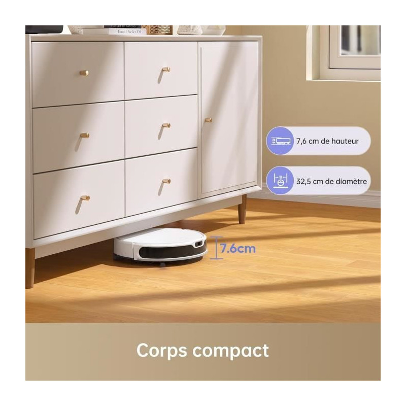 DREAME Mova M1 - 2 in 1 Robot Vacuum Cleaner - 4500Pa - Intelligent Na