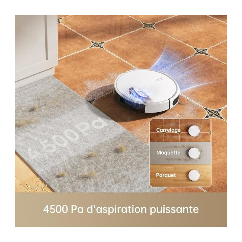 DREAME Mova M1 - 2 in 1 Robot Vacuum Cleaner - 4500Pa - Intelligent Na