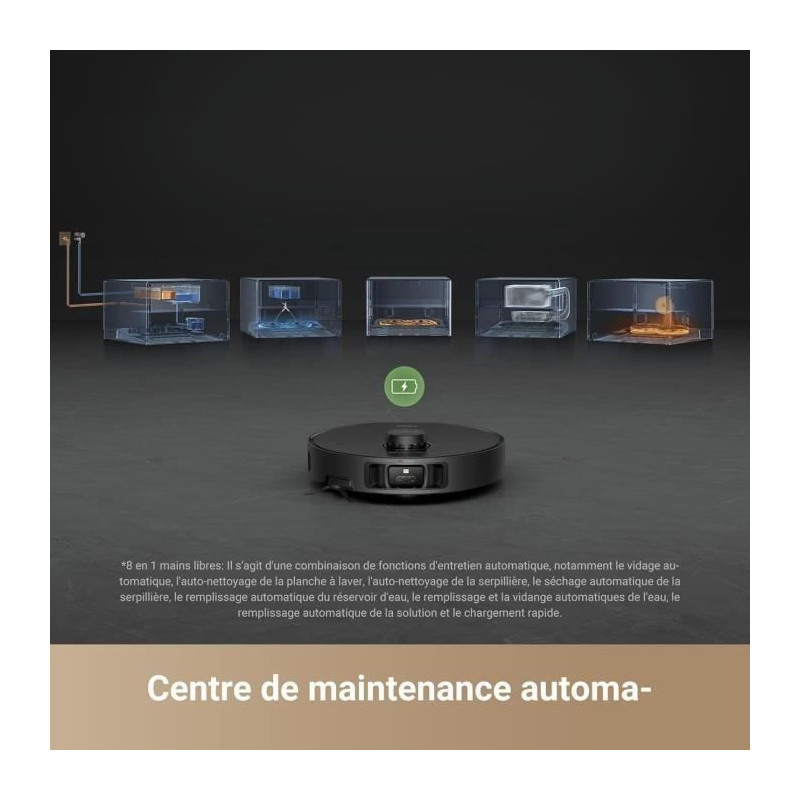 DREAME X40 Master Robot Vacuum Cleaner with 8-in-1 Base Station - Inte