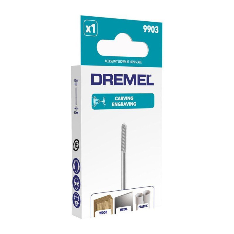 Tungstene Dremel 9903 tungstene carbide strawberry (3.2 mm diameter, c