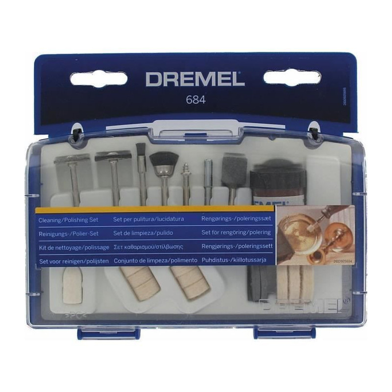 Box 20 Dremel 684 accessories (cleaning and polishing box for multi-us