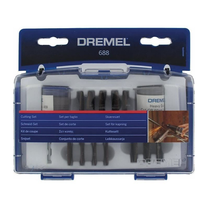 Box 69 DREMEL 688 accessories (cutting box and cutting for multi-purpo