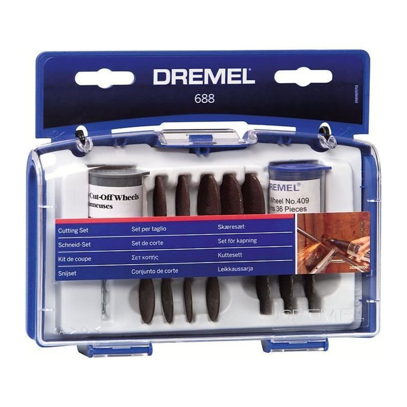 Box 69 DREMEL 688 accessories (cutting box and cutting for multi-purpo