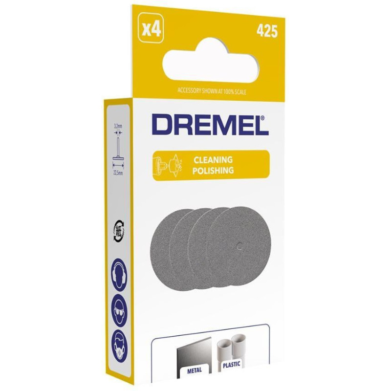 DREMEL 4 emeri discs for polishing 425