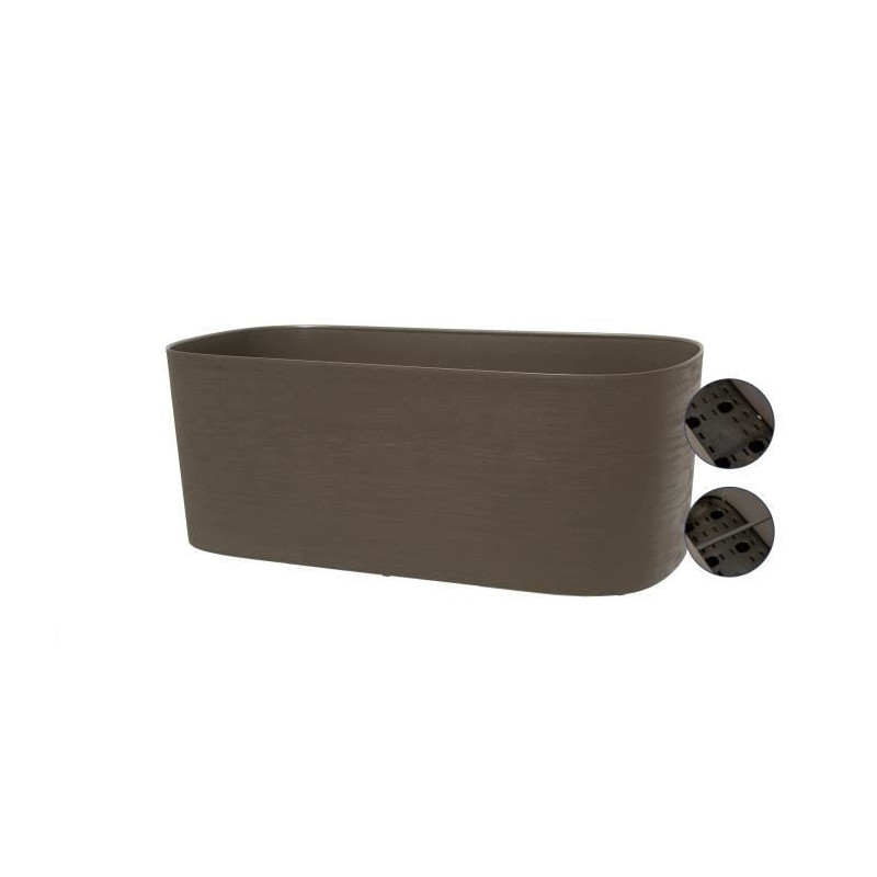 Planter with water reserve - GARDEN ID Respect - Taupe 50 x 17 cm - 10