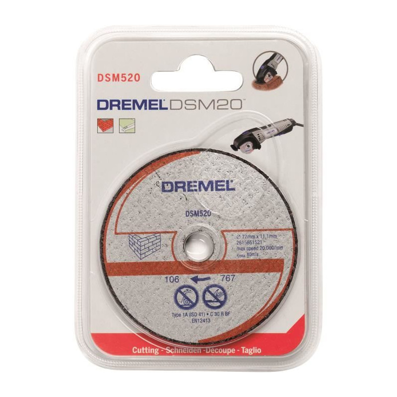 DREMEL LOT OF 2 DISCS FOR COMPACT SAP DREMEL DSM20