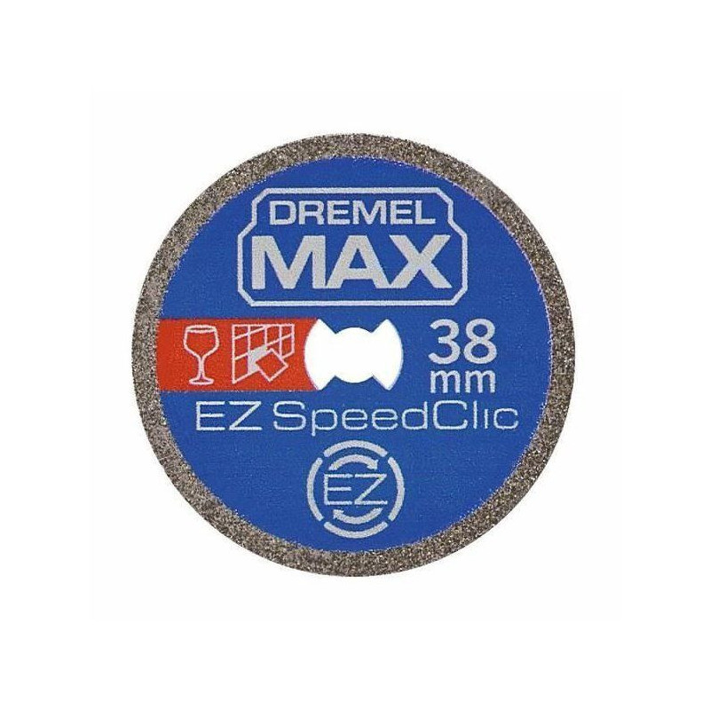 High longevity diamond disc EZ Speedclic Dremel Max S545 - Ø38mm hard