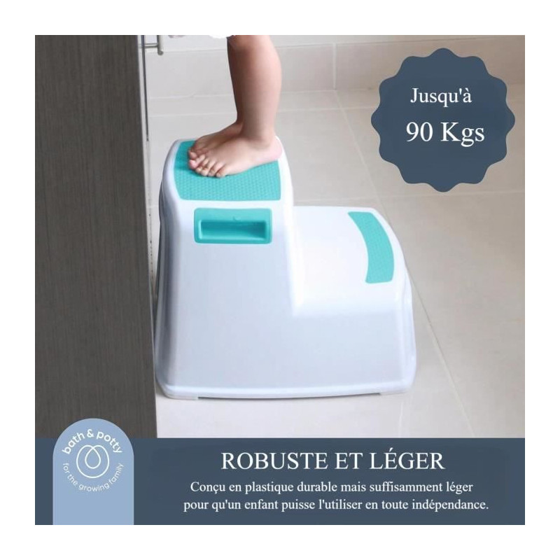 Step stool - DREAMBABY - 2 UP - Non-slip and textured - Up to 80 kg fo