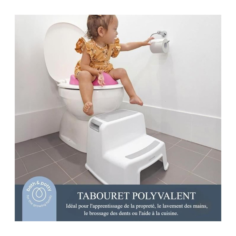 Step stool - DREAMBABY - 2 Up - Non-slip and textured - Up to 80 kg fo