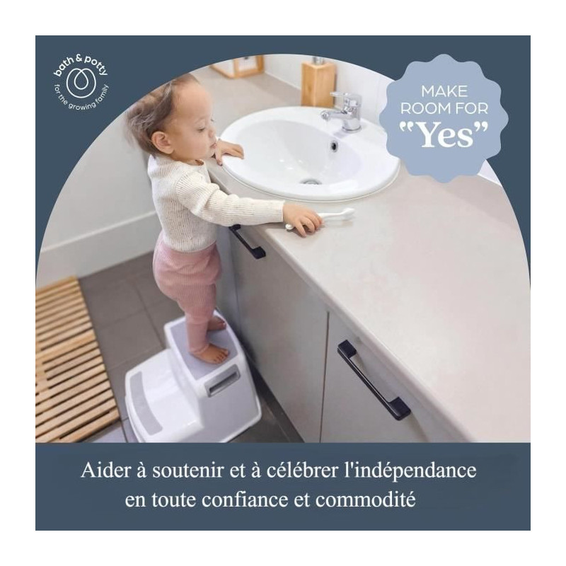 Step stool - DREAMBABY - 2 Up - Non-slip and textured - Up to 80 kg fo